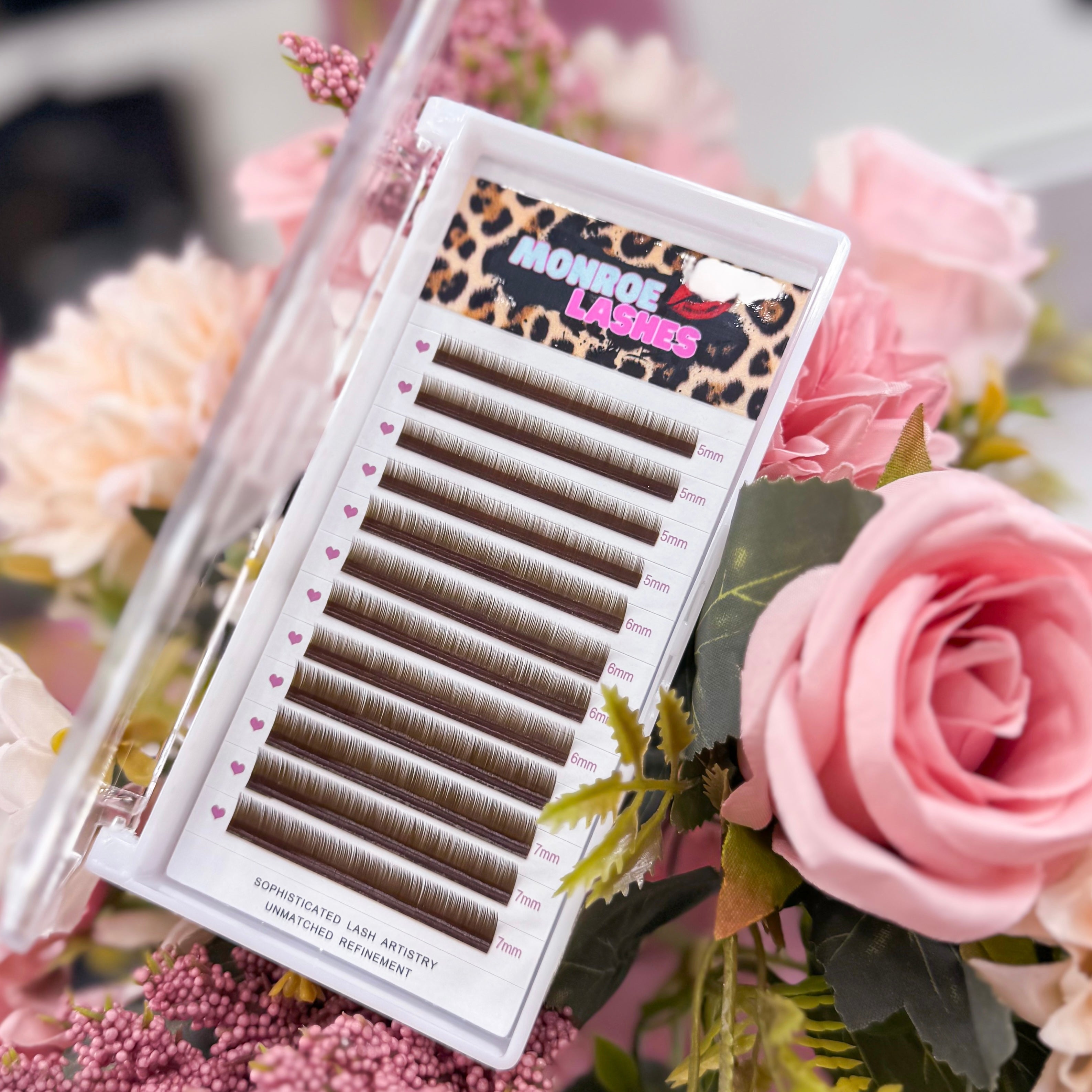 Bottom Lashes J 5–7 mm – Musta & Ruskea | 0.07 / 0.10 alaripsiin