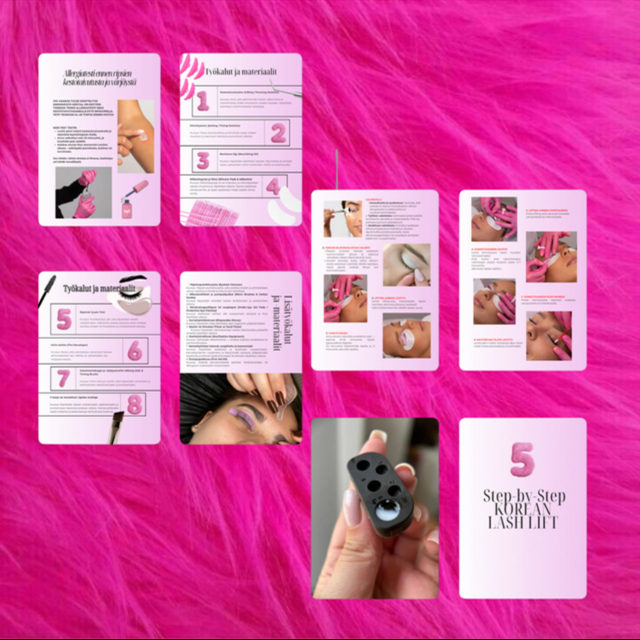 E-book Korean Lash Lift -koulutusmateriaali