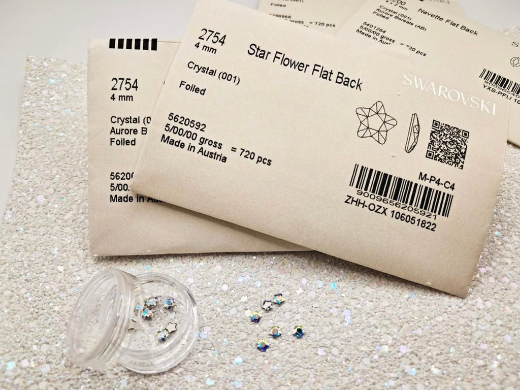Swarovski 4mm Star Flower - AB