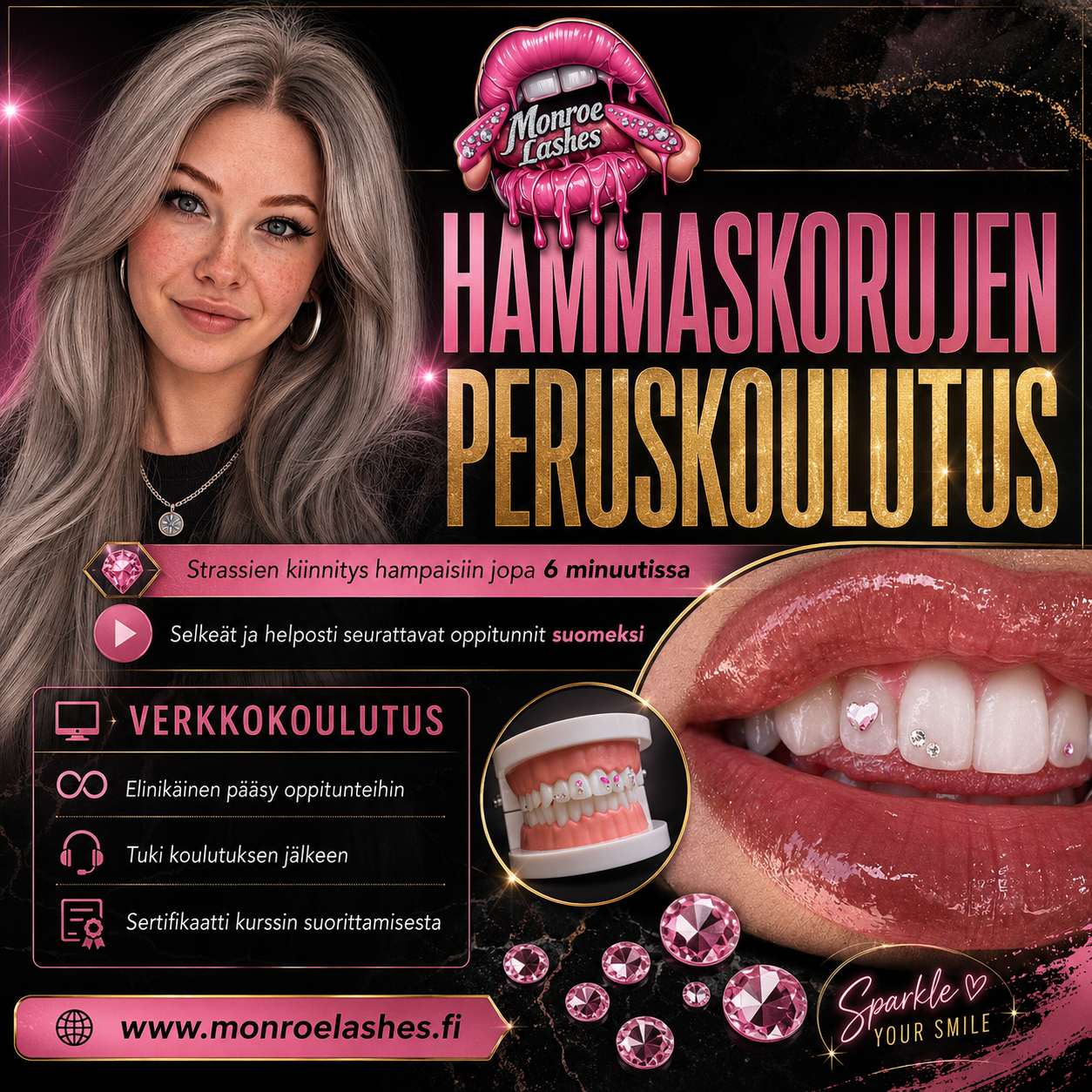 HAMMASKORUJEN online kurssi + aloituspaketti