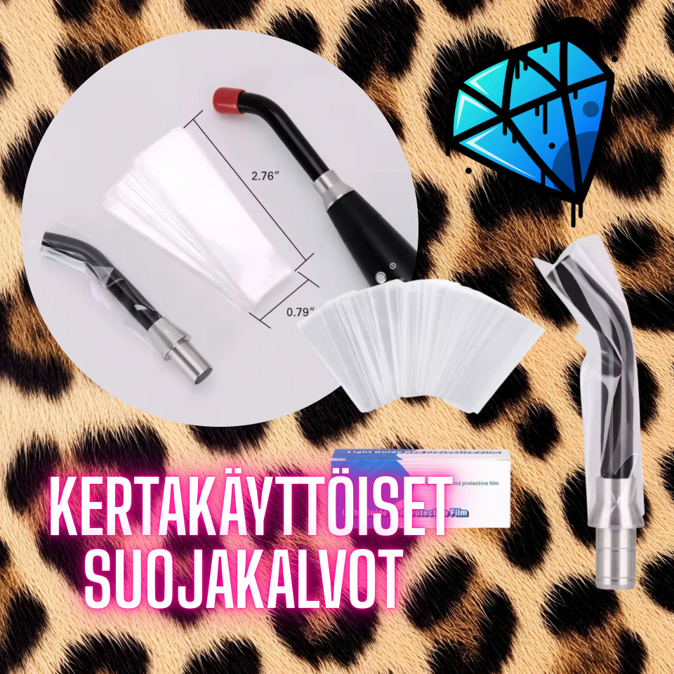 Kertakäyttöiset suojakalvot UV-lampun kärjelle