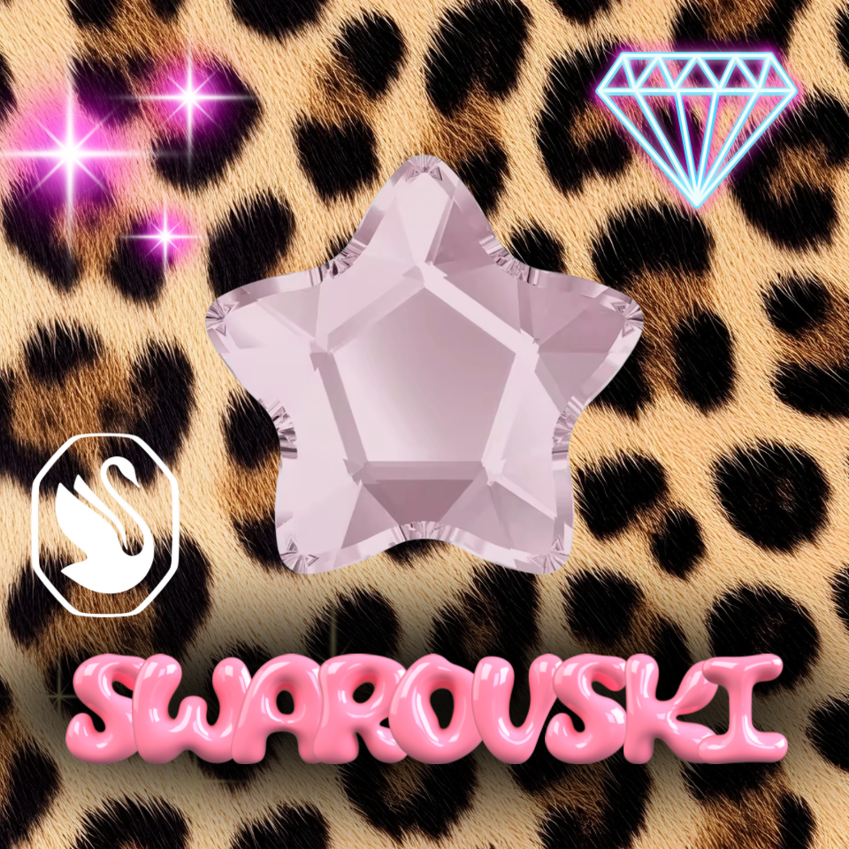 Swarovski 4mm Star Flower - Rose