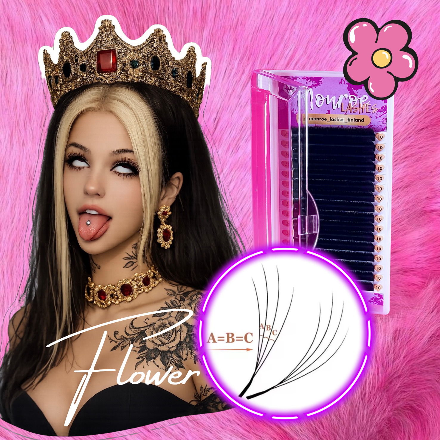 PREmade fans (narrow & flower lash fans U)
